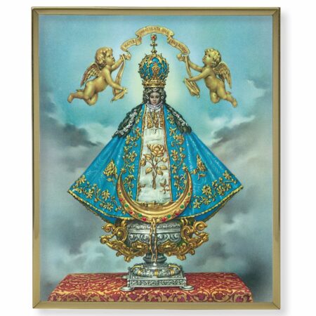 Virgen de San Juan Gold Framed Plaque Art