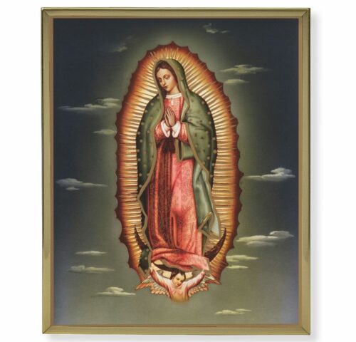 Our Lady of Guadalupe Gold Framed Plaque Art