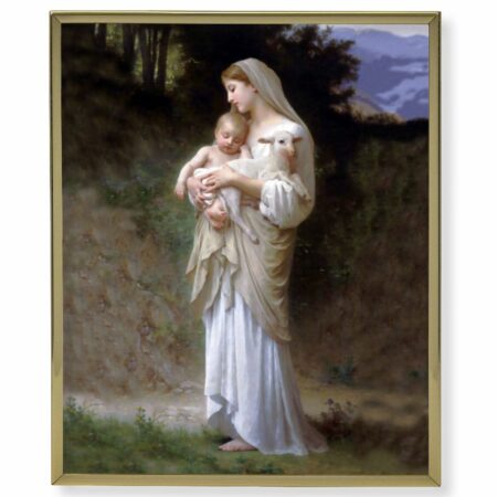 Divine Innocence Gold Framed Plaque Art