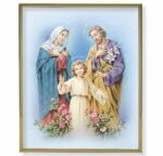 Holy Family Gold Framed Plaque Art