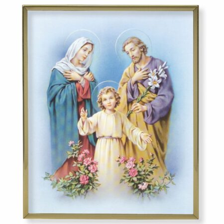 Holy Family Gold Framed Plaque Art