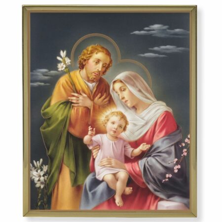 Holy Family Gold Framed Plaque Art