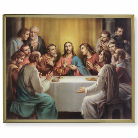 Last Supper Gold Framed Plaque Art