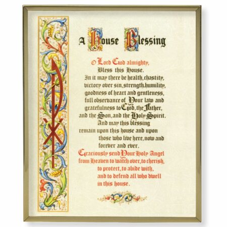 House Blessing Gold Framed Plaque Art