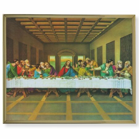 Last Supper Gold Framed Plaque Art