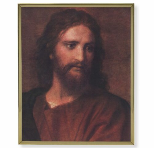 Christ at 33 Gold Framed Plaque Art