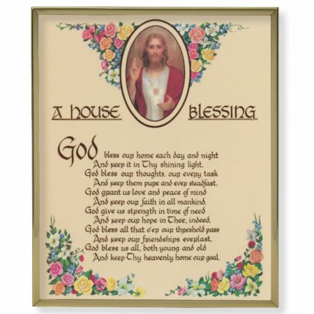 A House Blessing Gold Framed Plaque Art