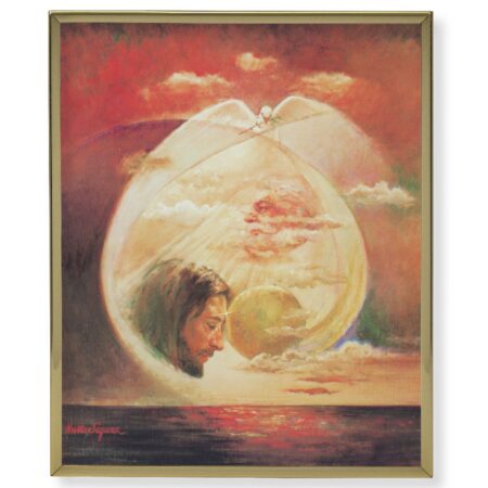 Holy Spirit Gold Framed Plaque Art