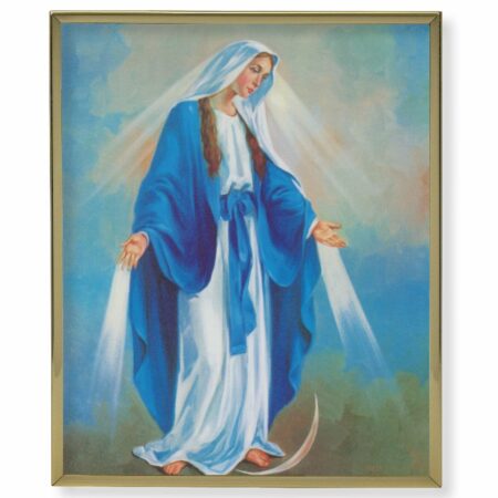 Our Lady of Grace Gold Framed Plaque Art