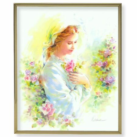 Mystical Rose Gold Framed Plaque Art