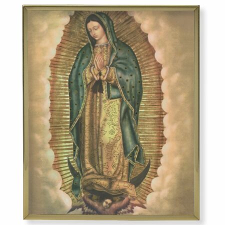 Our Lady of Guadalupe Gold Framed Plaque Art