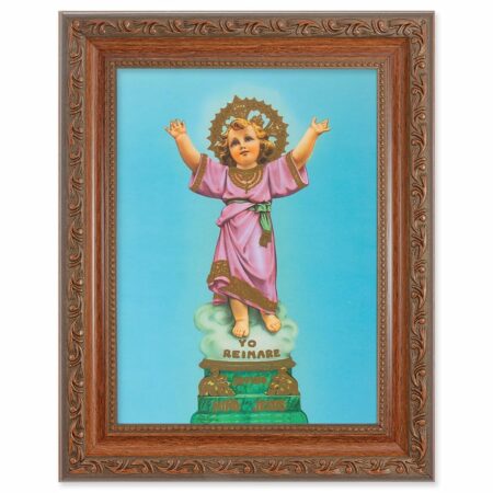 Divino Nino Mahogany Finish Framed Art