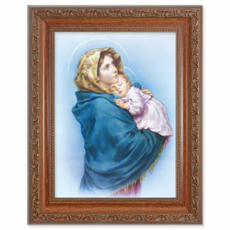 Madonna of the Streets Mahogany Finish Framed Art
