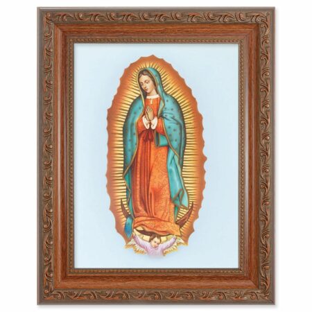 Our Lady of Guadalupe Mahogany Finish Framed Art