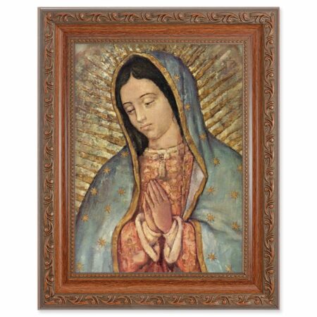Our Lady of Guadalupe Mahogany Finish Framed Art
