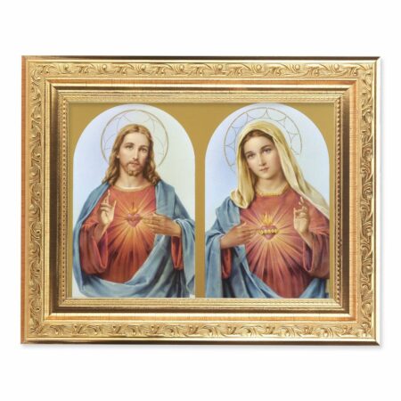 The Sacred Hearts Antique Gold Framed Art
