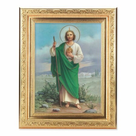 St. Jude Help Antique Gold Framed Art
