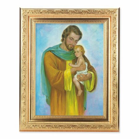 St. Joseph Antique Gold Framed Art