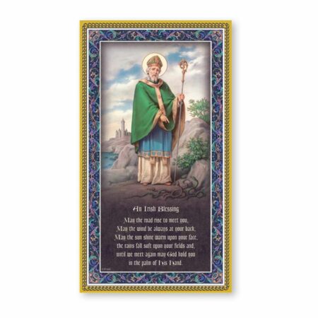 St. Patrick Gold Foil Wood Plaque