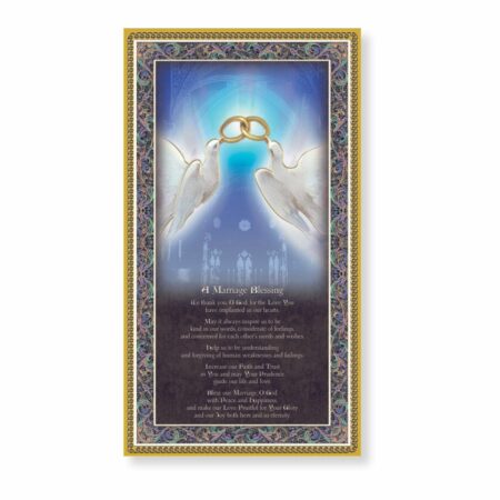Marriage Blessing Gold Foil Wood Plaque