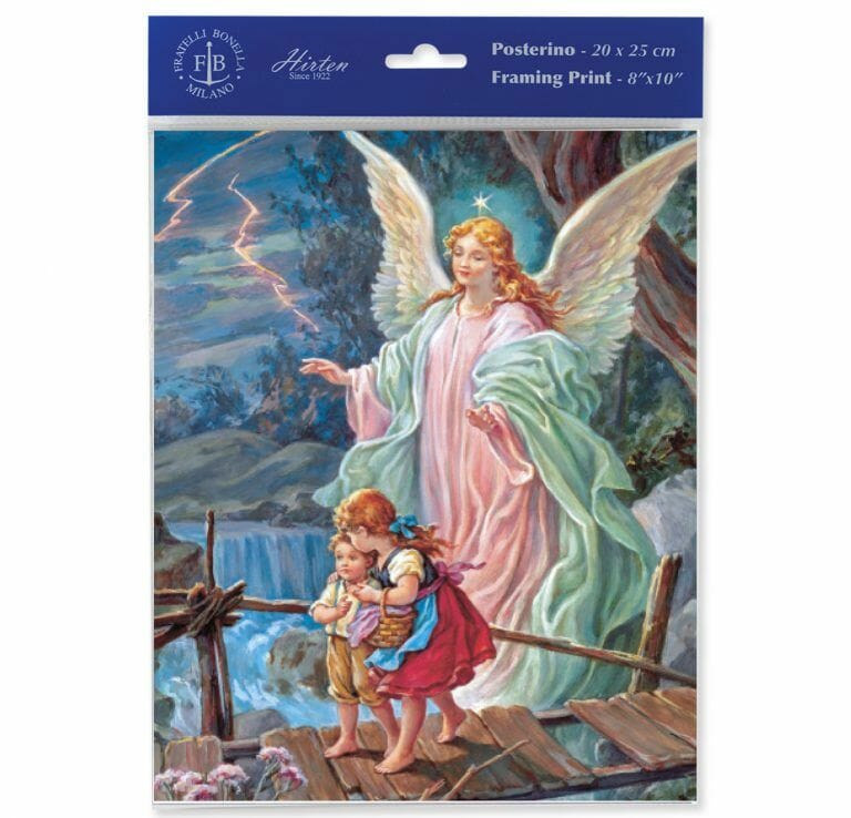 Guardian Angel Crossing The Bridge Print Buy Religious Catholic Store   P810 350 768x738 