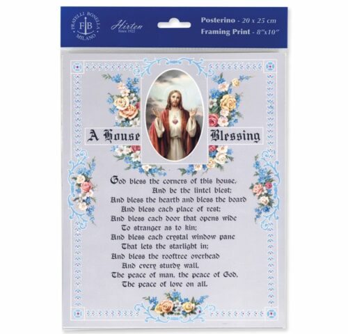 House Blessing - Sacred Heart of Jesus Print