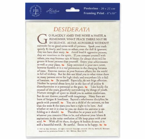 Desiderata Print