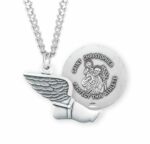 Saint Christopher Sterling Silver Track Athlete Medal
