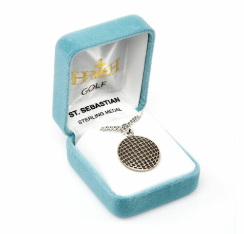 Saint Sebastian Sterling Silver Golf Athlete Medal - Image 3