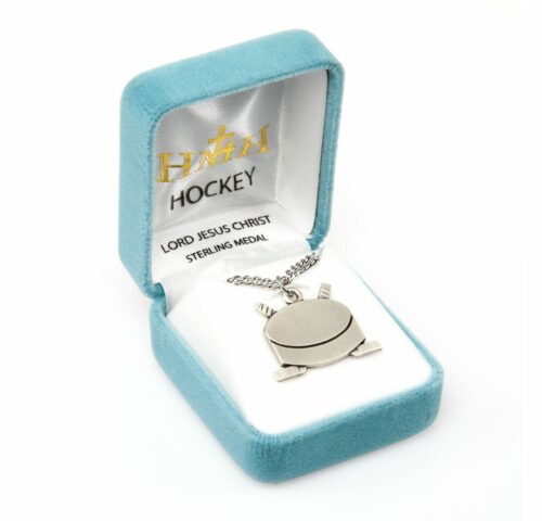 Lord Jesus Christ Sterling Silver Hockey Athlete Medal - Image 3