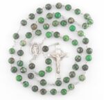Genuine Imperial Jasper Sterling Rosary