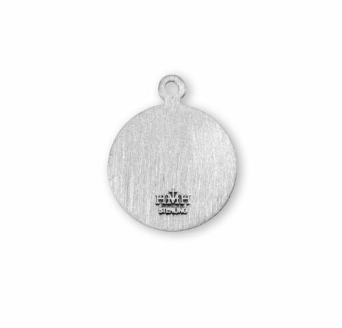 Patron Saint Christopher Round Sterling Silver Medal - Image 3