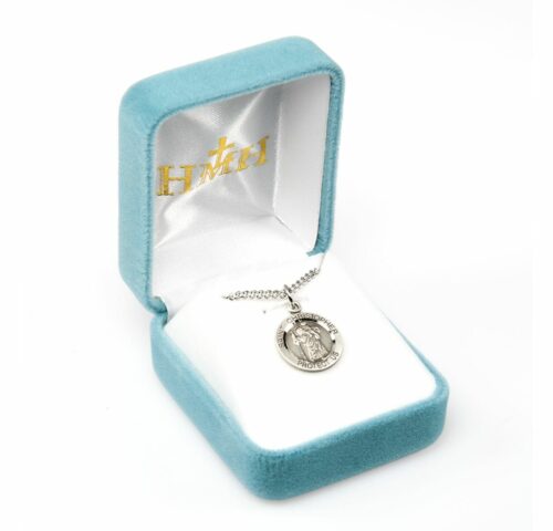 Patron Saint Christopher Round Sterling Silver Medal - Image 4