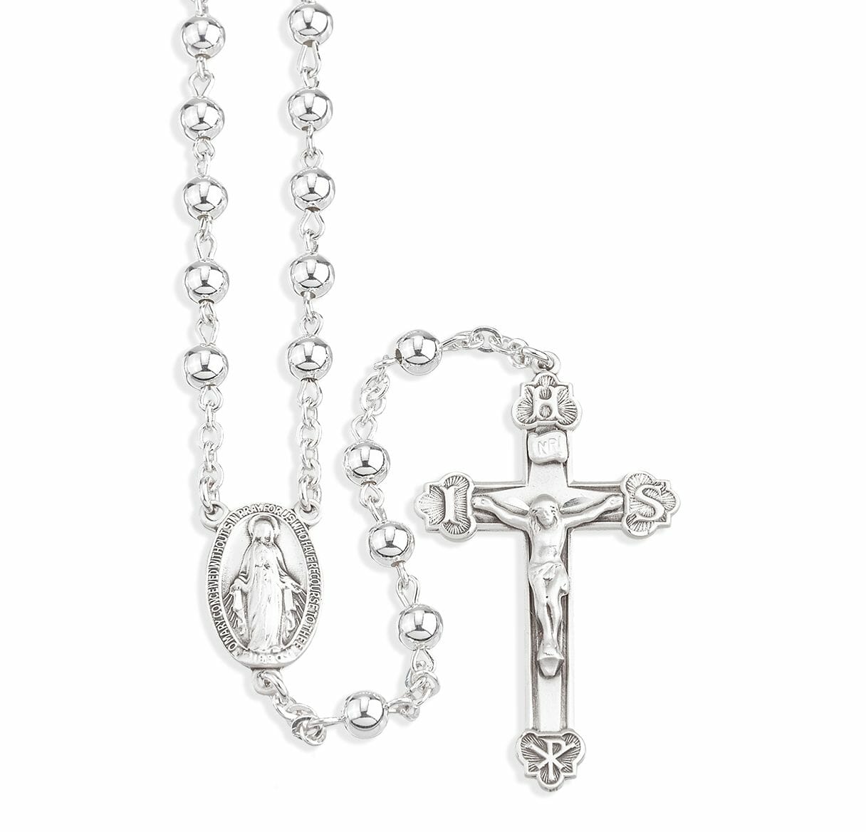silver rosary