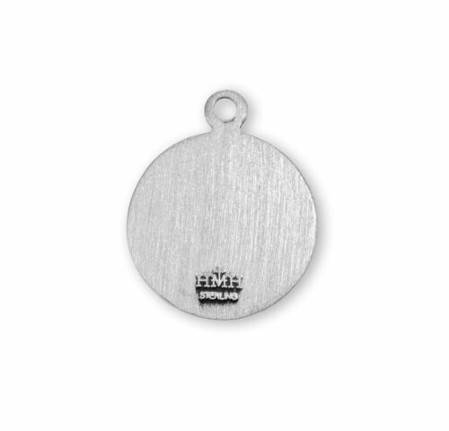 Patron Saint Sebastian Round Sterling Silver Medal - Image 3