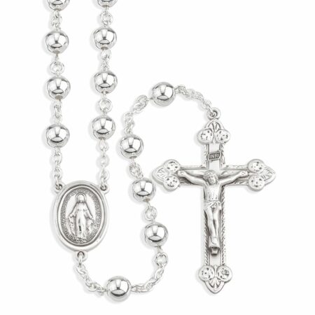 High Polished Sterling Silver Rosary