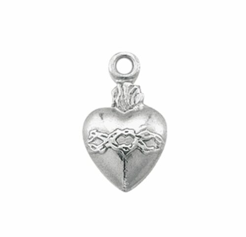 Sterling Silver Sacred Heart Medal - Image 3