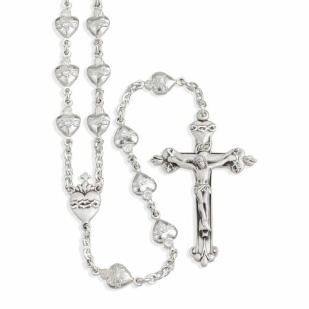 Sterling Silver Sacred Heart Rosary