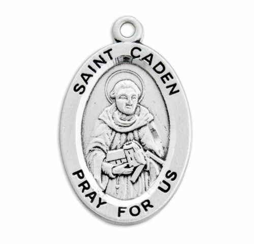 Patron Saint Caden Oval Sterling Silver Medal - Image 2