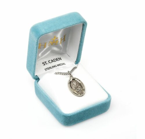 Patron Saint Caden Oval Sterling Silver Medal - Image 4