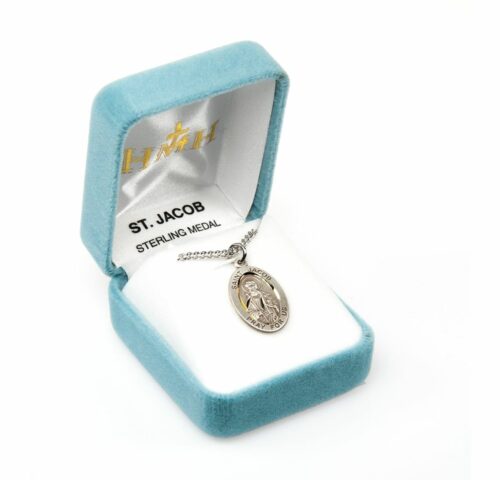 Patron Saint Jacob Oval Sterling Silver Medal - Image 4
