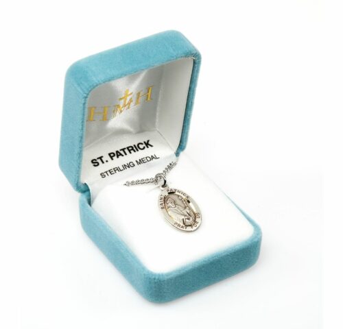 Patron Saint Patrick Oval Sterling Silver Medal - Image 4