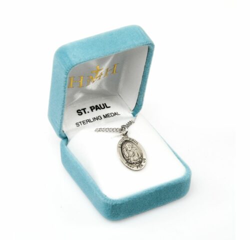 Patron Saint Paul Oval Sterling Silver Medal - Image 4
