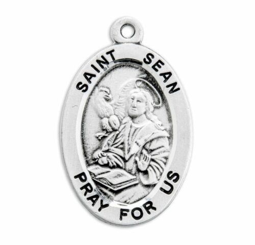 Patron Saint Sean Oval Sterling Silver Medal - Image 2
