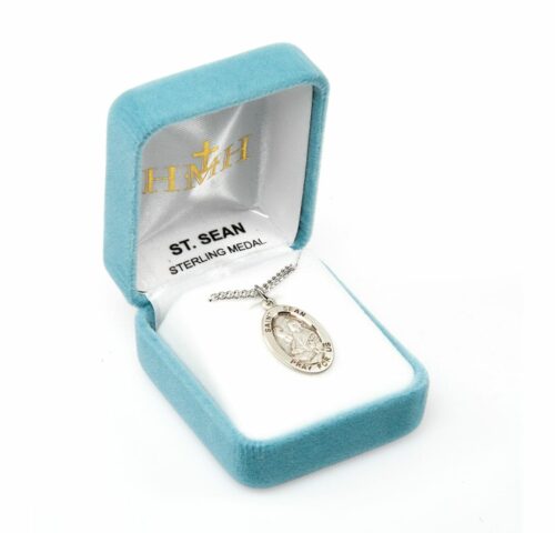 Patron Saint Sean Oval Sterling Silver Medal - Image 4
