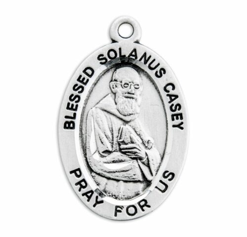 Blessed Solanus Casey Oval Sterling Silver Medal - Image 2