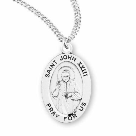 Saint John XXIII Oval Sterling Silver Medal