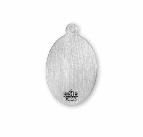 Patron Saint Emily Oval Sterling Silver Medal - Image 3