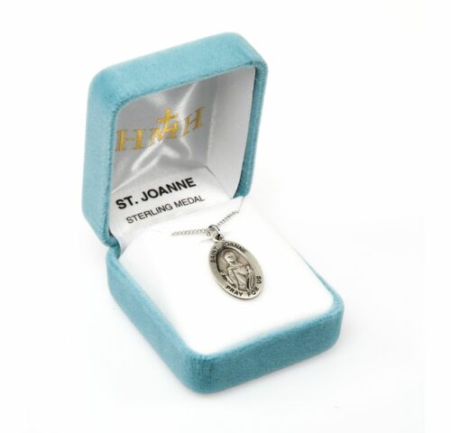 Patron Saint Joanne Oval Sterling Silver Medal - Image 4