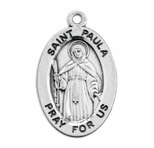 Patron Saint Paula Oval Sterling Silver Medal - Image 2